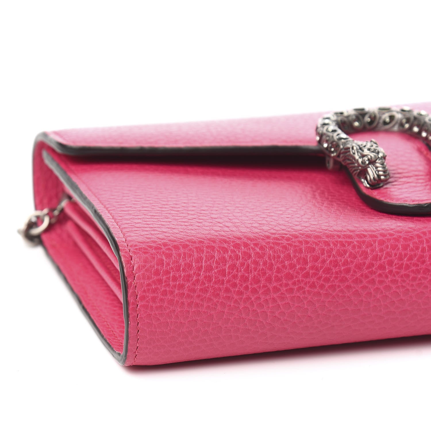 Gucci Dollar Calfskin Crystal Mini Dionysus Chain Wallet Box Pink 9 of 11