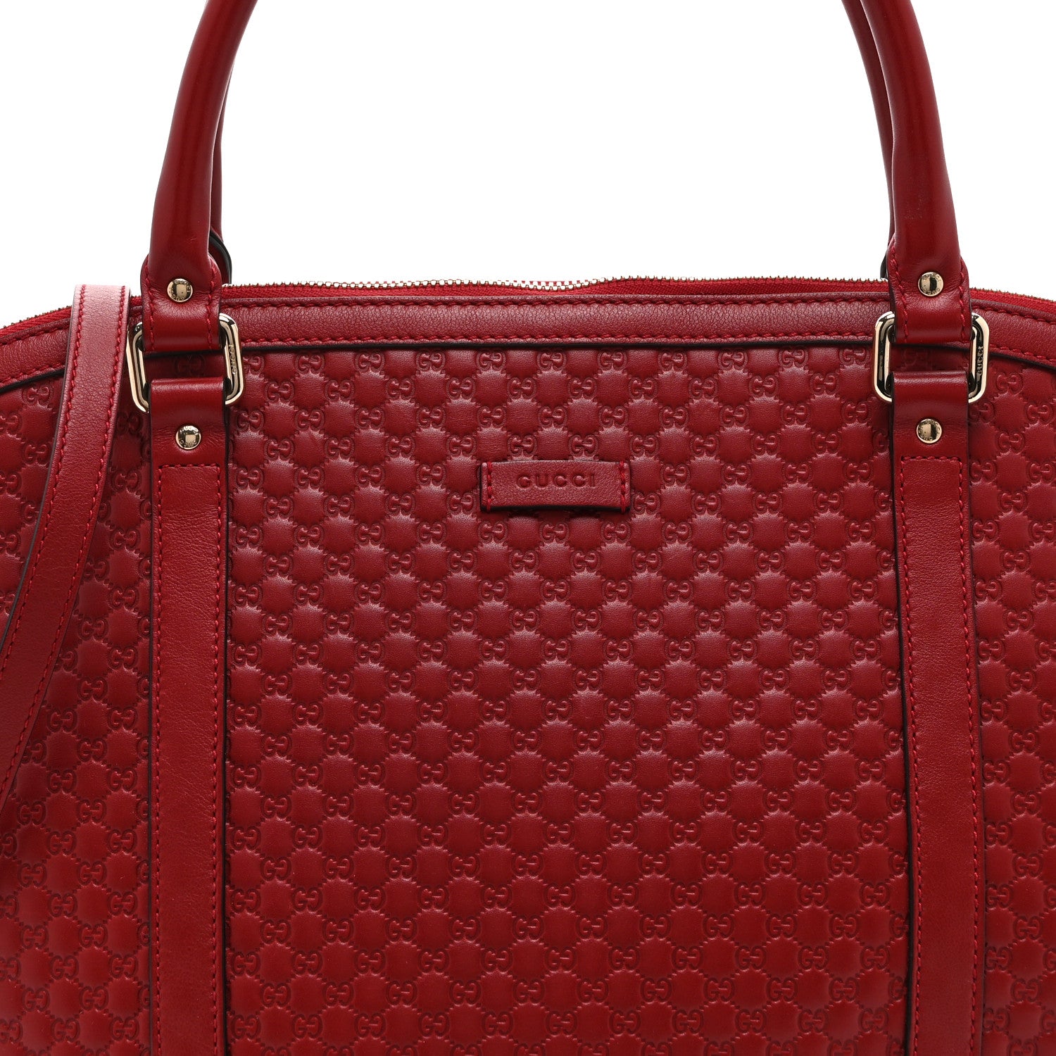 Gucci Soft Microguccissima Large Dome Satchel Red 9 of 11