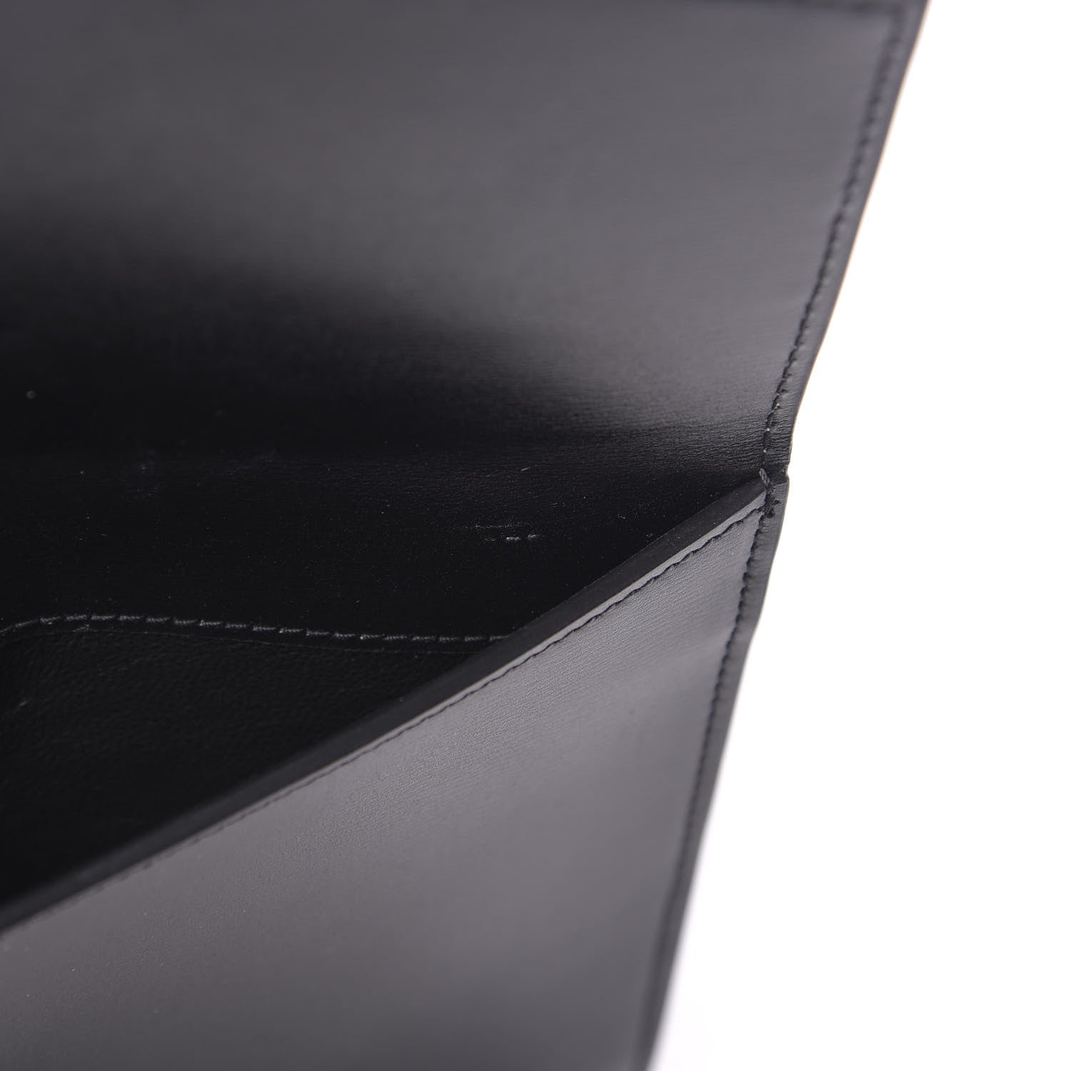 Saint Laurent Smooth Calfskin Monogram Sulpice Chain Wallet Black Crema Soft 11 of 11
