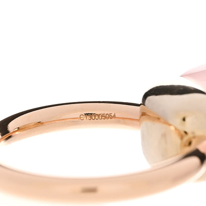 Pomellato 18K Rose Gold Rose Quartz Classic Nudo Ring 50 5.25 6 of 8