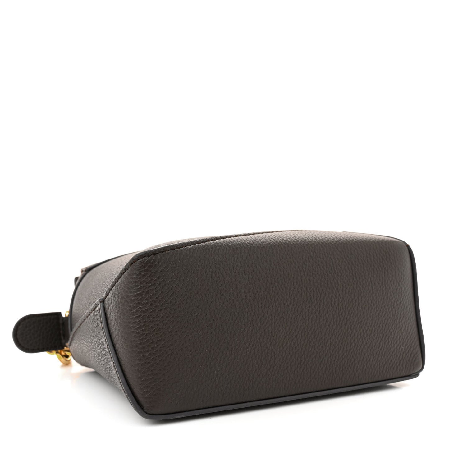 Calfskin Mini Puzzle Edge Bag Dark Grey