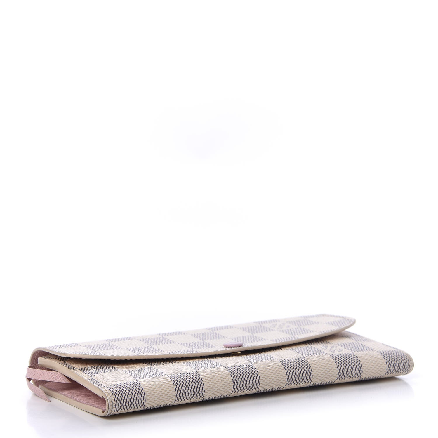 Louis Vuitton Damier Azur Emilie Wallet Rose Ballerine 4 of 8