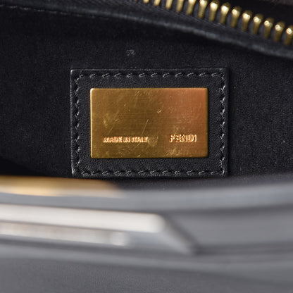 Fendi Vitello Suede Medium Peekaboo Iconic Satchel Black 8 of 15