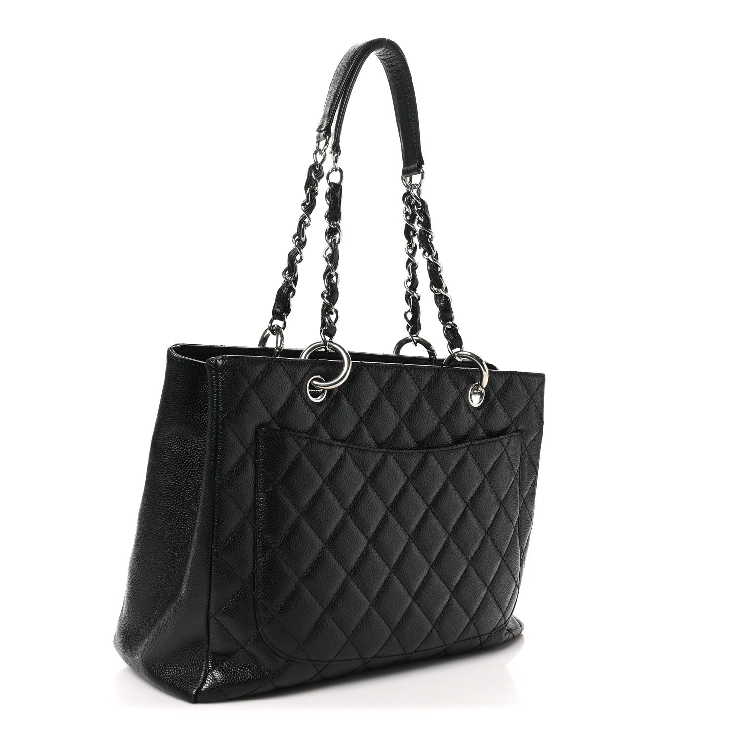 Chanel Caviar Quilted Grand Shopping Tote GST Black 3 of 11
