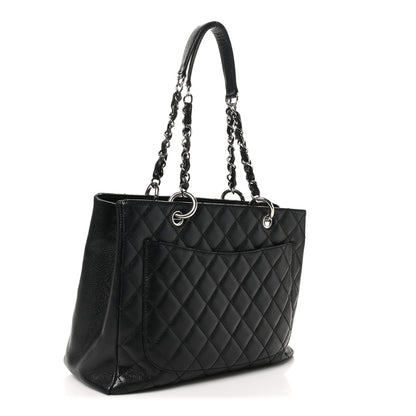 Chanel Caviar Quilted Grand Shopping Tote GST Black 3 of 11