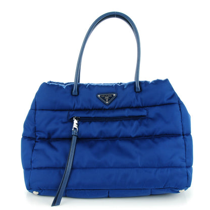 Prada Tessuto Nylon Bomber Tote Bleuette 1 of 7