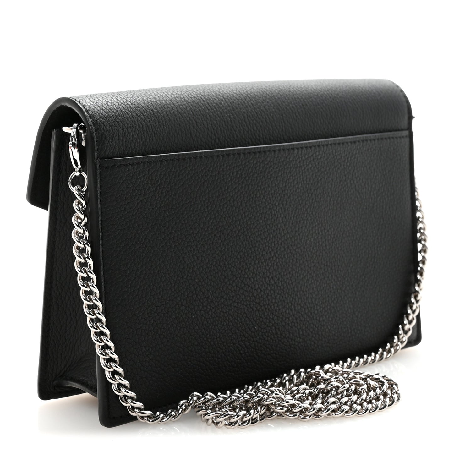 Soft Calfskin My Lockme Chain Pochette Black