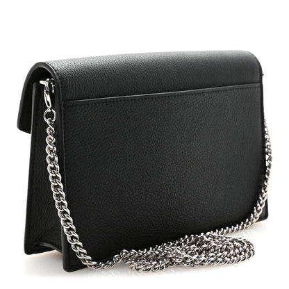 Louis Vuitton Soft Calfskin My Lockme Chain Pochette Black 3 of 9