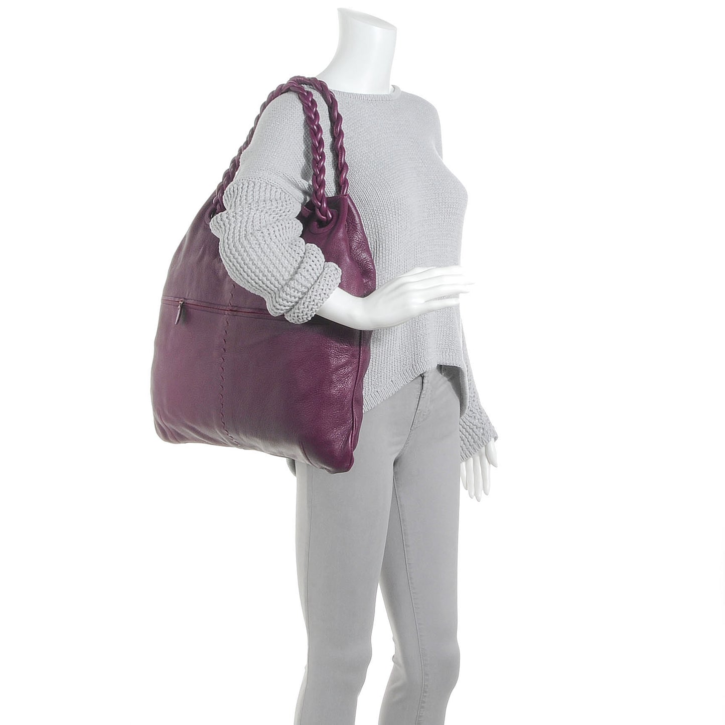 Nappa Intrecciato Leather Julie Orchid