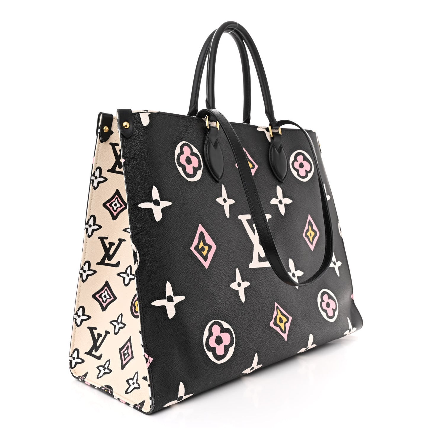 Monogram Giant Wild At Heart Onthego GM Black
