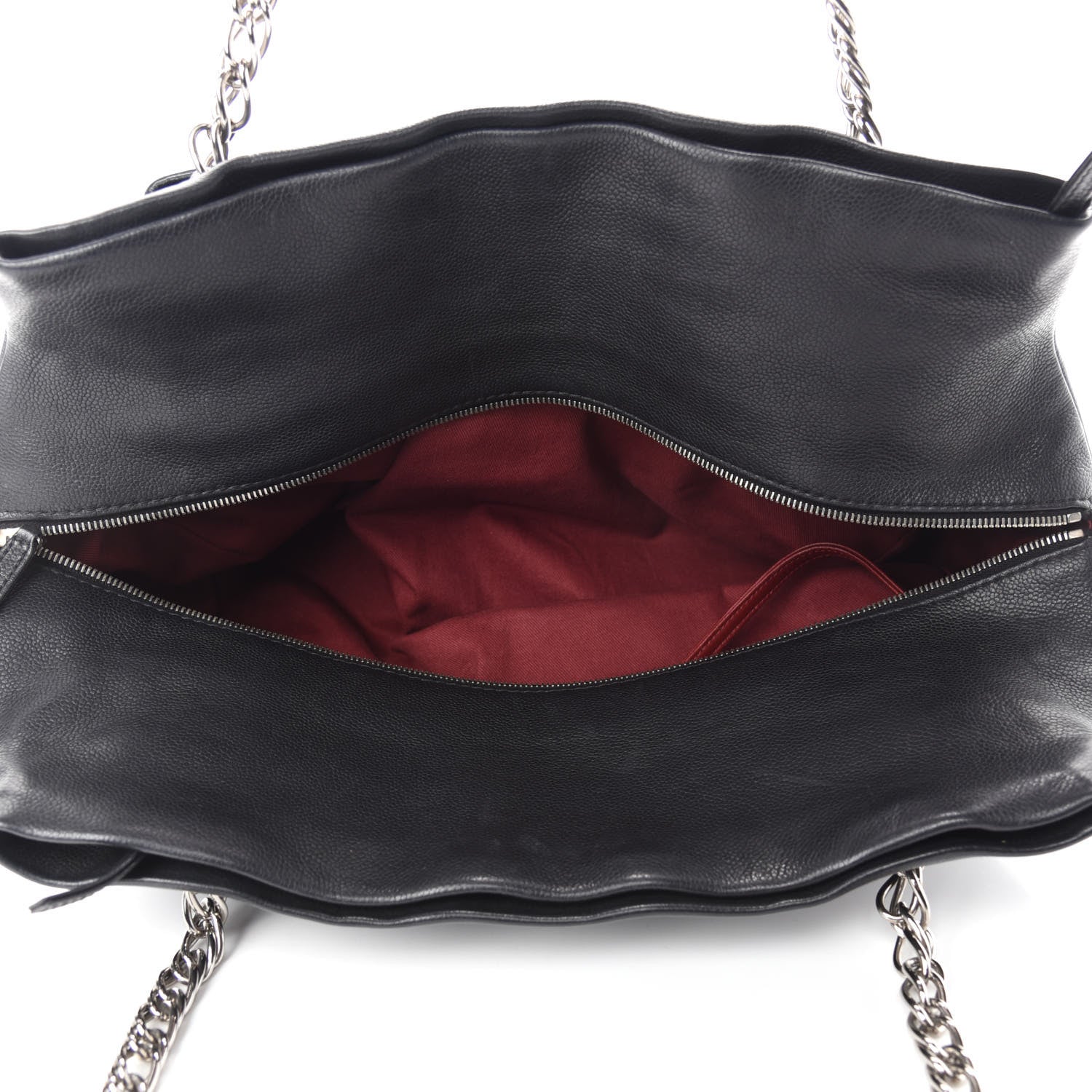 Chanel Caviar Large CC Tuck Tote Black 5 of 10