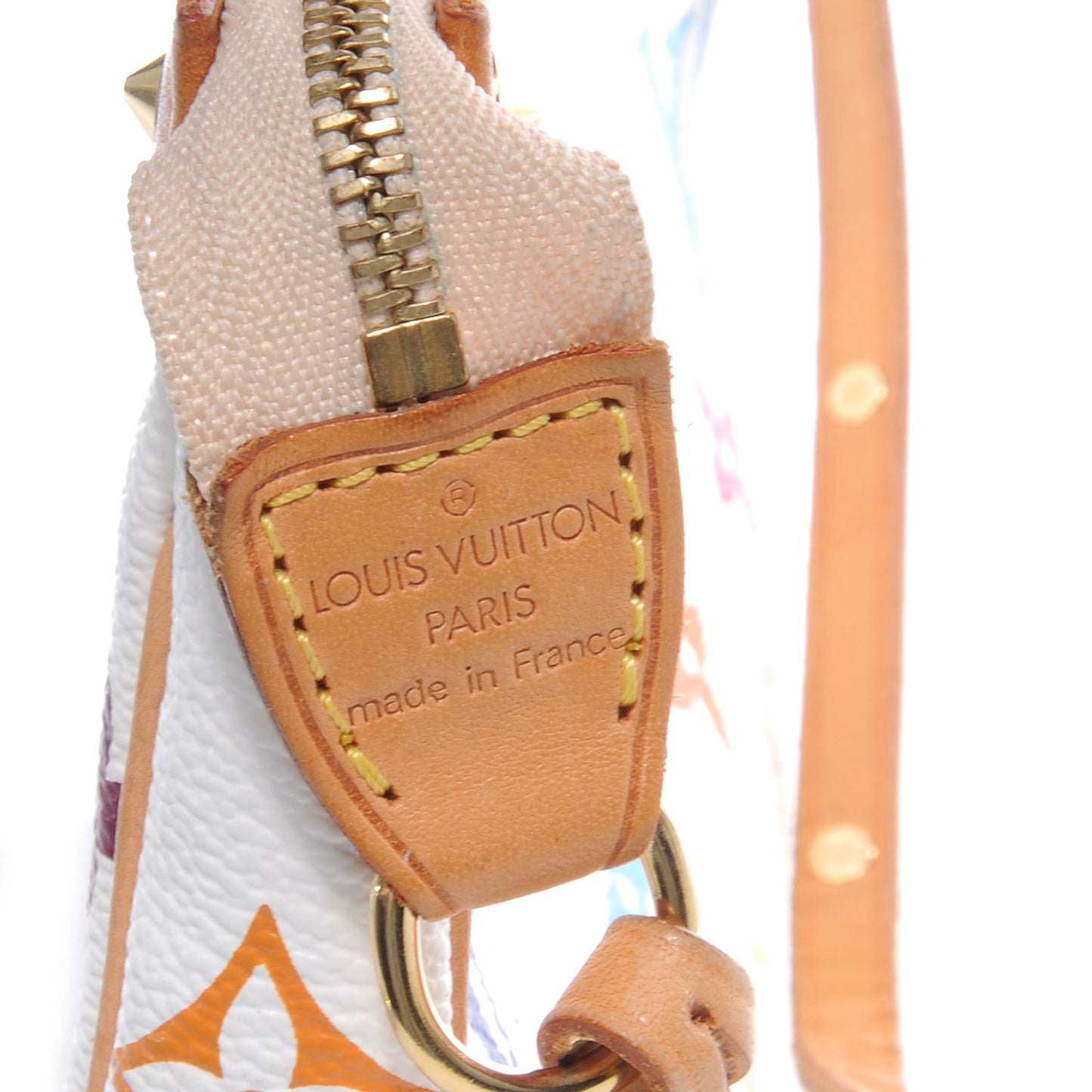Monogram Multicolor Pochette Accessories White