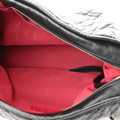 Chanel Aged Calfskin Quilted Large Gabrielle Hobo Black 5 of 13