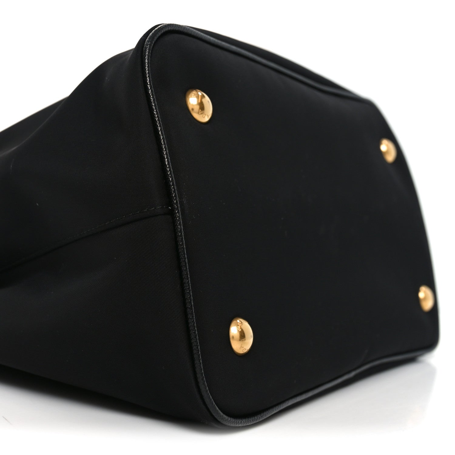 Prada Tessuto Nylon Soft Calf Small Tote Black 8 of 10