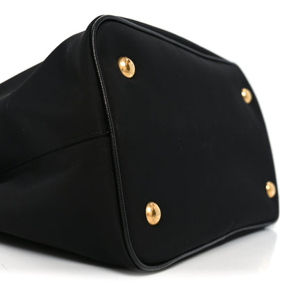 Prada Tessuto Nylon Soft Calf Small Tote Black 8 of 10