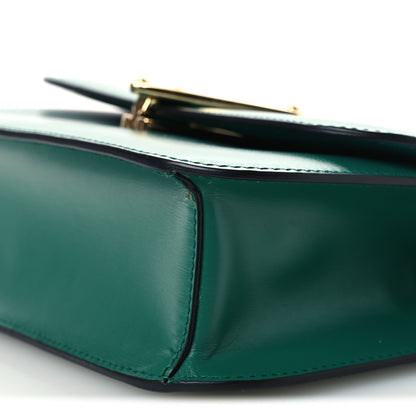 Prada Box Calfskin Triangle Embleme Flap Shoulder Bag Assenzio 10 of 12