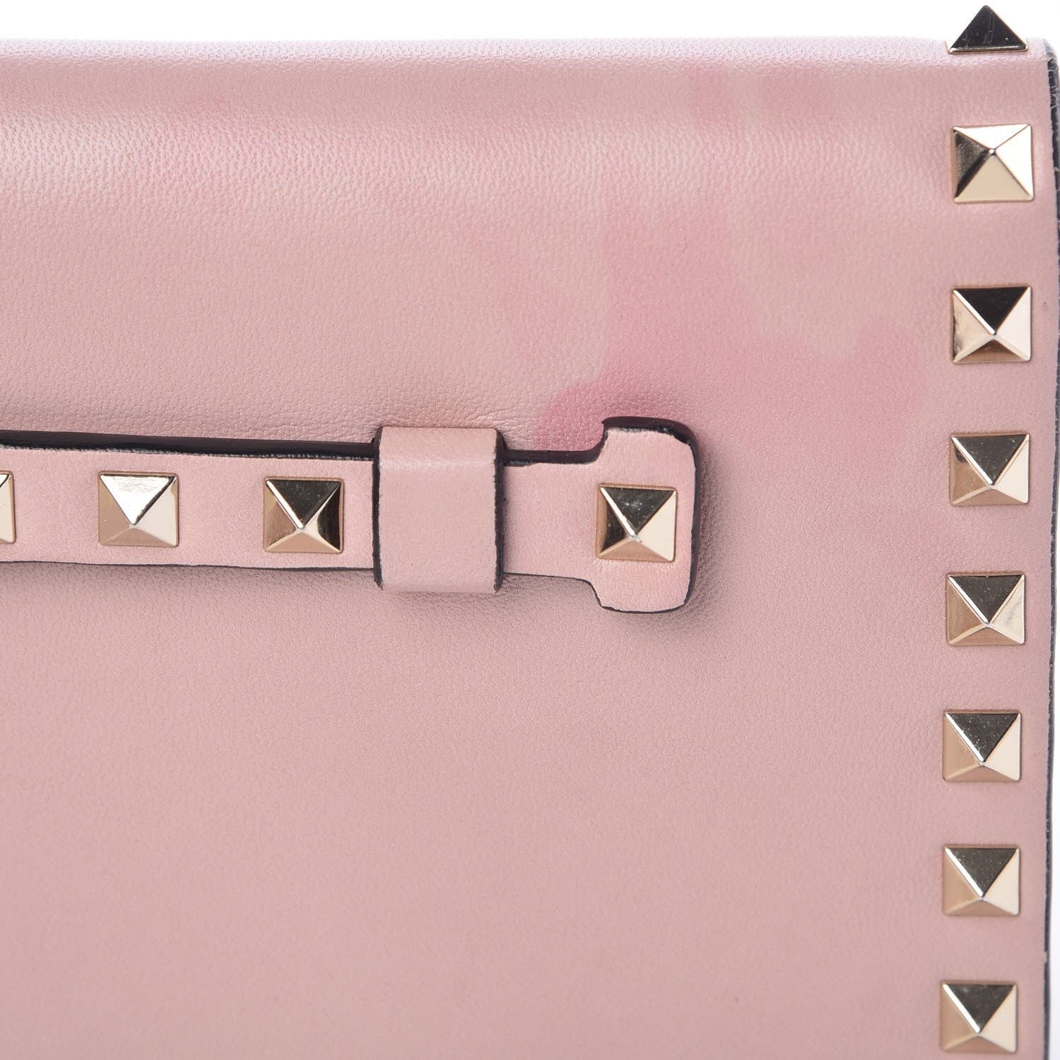 Valentino Garavani Nappa Rockstud Wristlet Clutch Water Rose 7 of 12