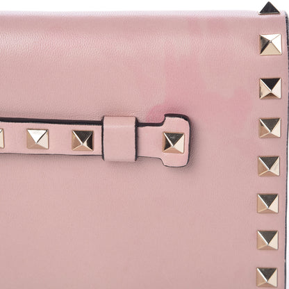 Valentino Garavani Nappa Rockstud Wristlet Clutch Water Rose 7 of 12