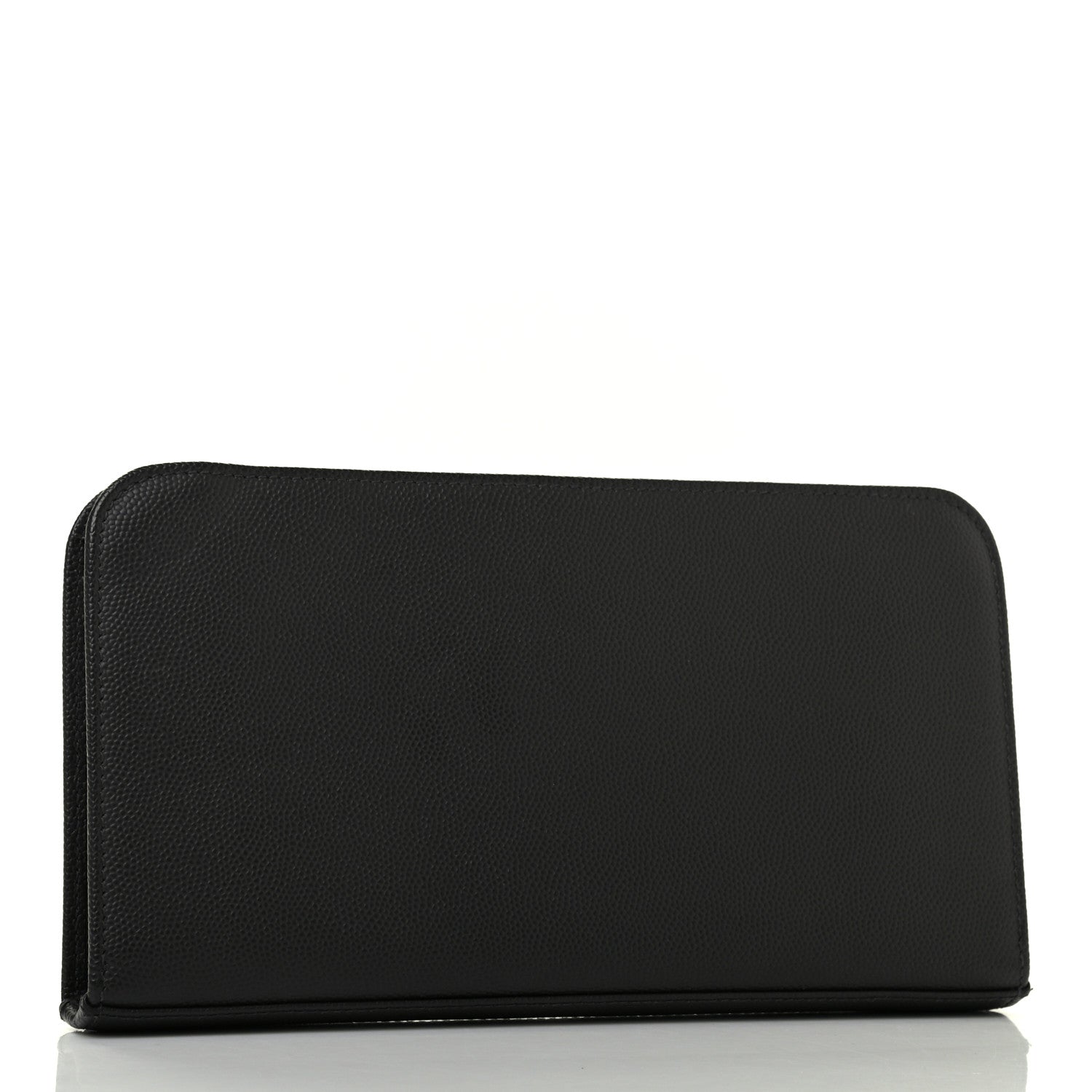 Saint Laurent Grain De Poudre Classic Zip Around Travel Wallet Black 3 of 7