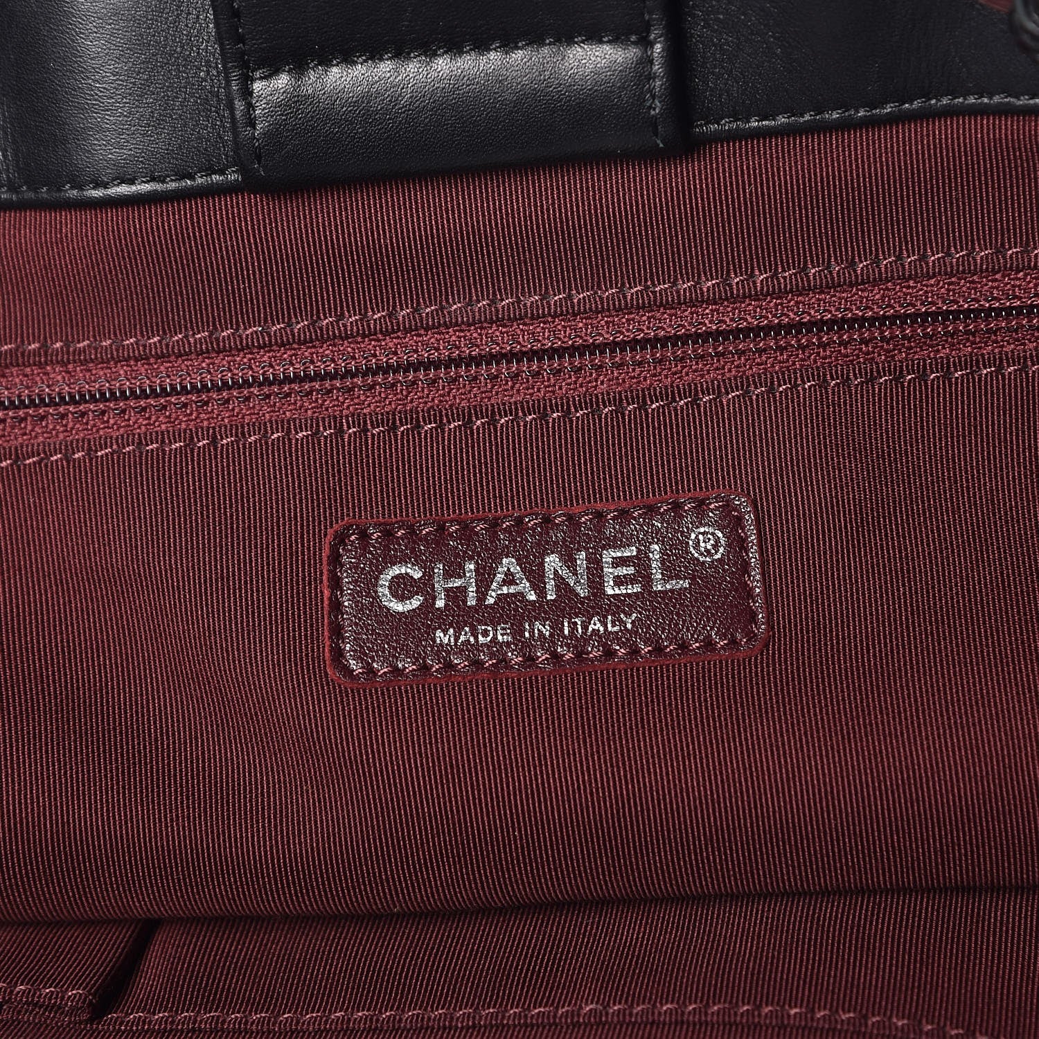 Chanel Calfskin Caviar Quilted Large Shopping Tote Black 6 of 9