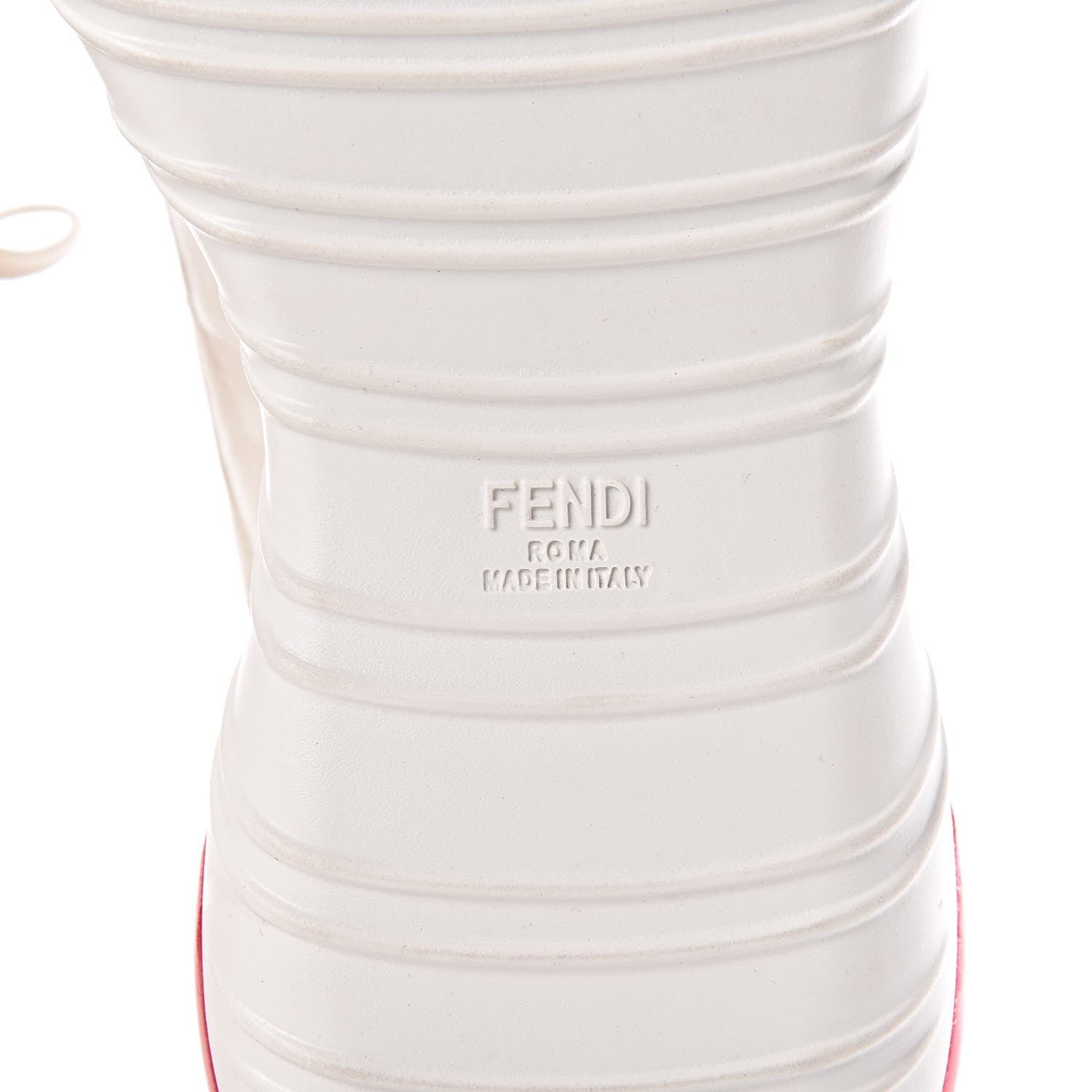 Fendi X FILA Vitello Mania Painted Womens Chunky Sneakers 40 Ice White Caipiroska Blueberry 6 of 9