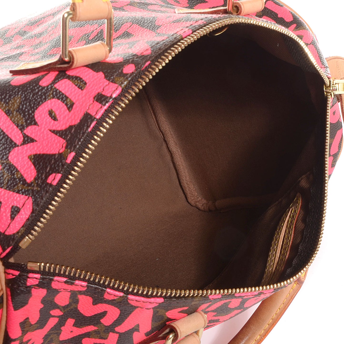 Monogram Graffiti Speedy 30 Fuchsia