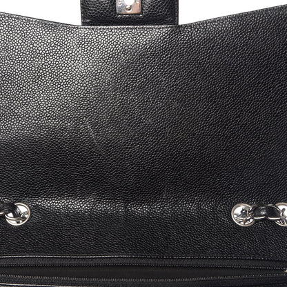 Chanel Caviar Quilted Jumbo Single Flap Black 8 of 13