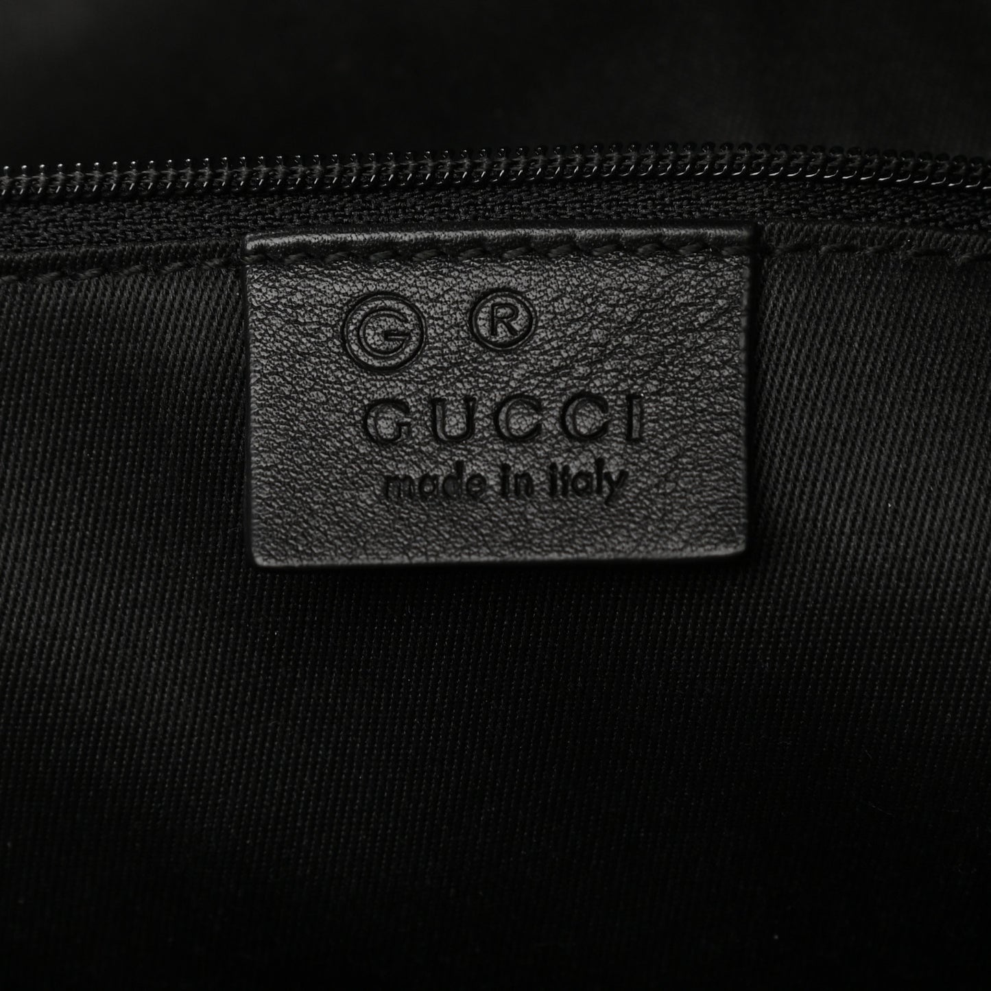 Guccissima Large GG Charm Convertible Dome Satchel Black