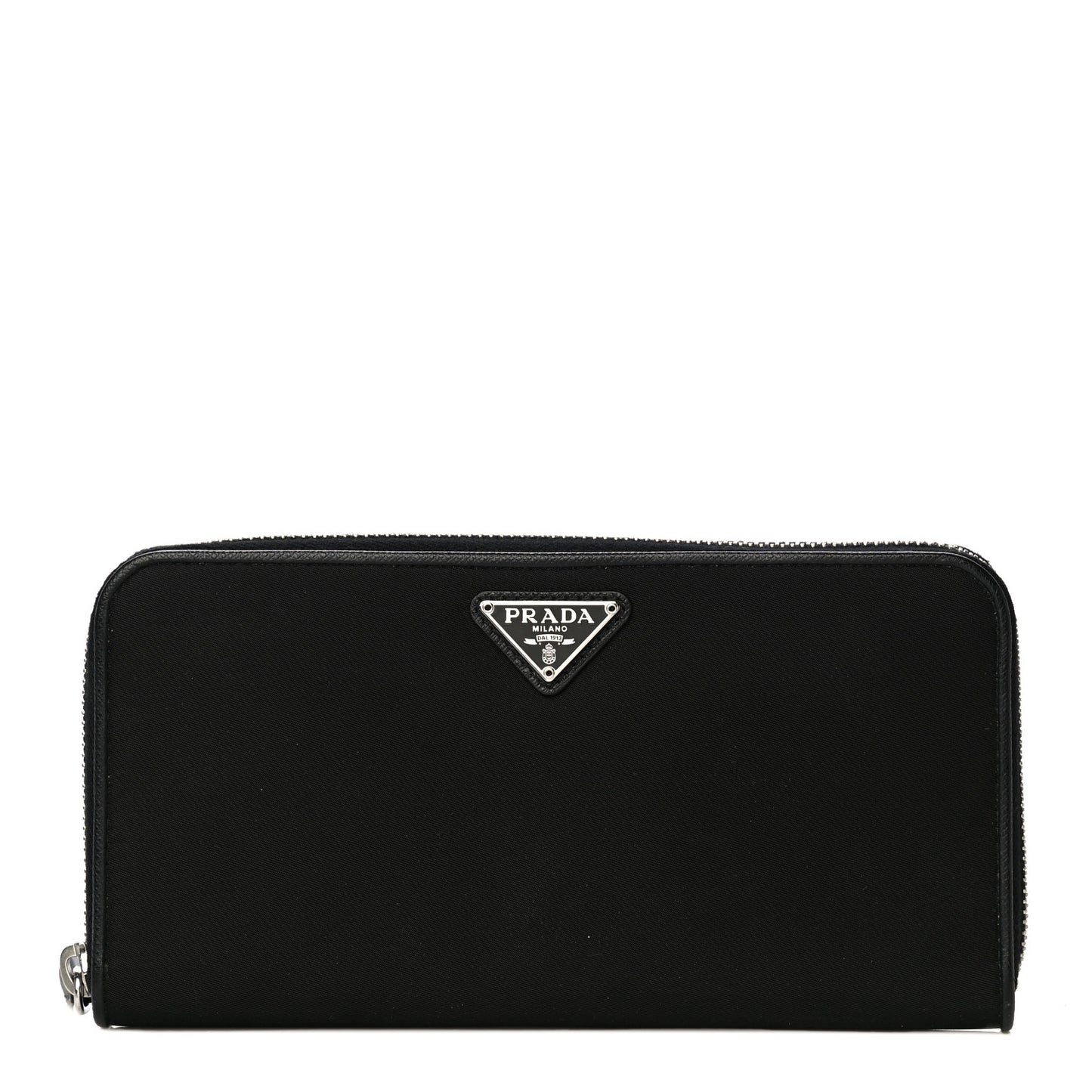 Tessuto Nylon Zip Around Wallet Black