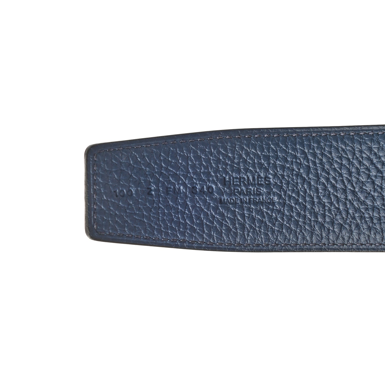 Hermes Box Togo 32mm H Belt 100 Black Bleu De Prusse 5 of 5