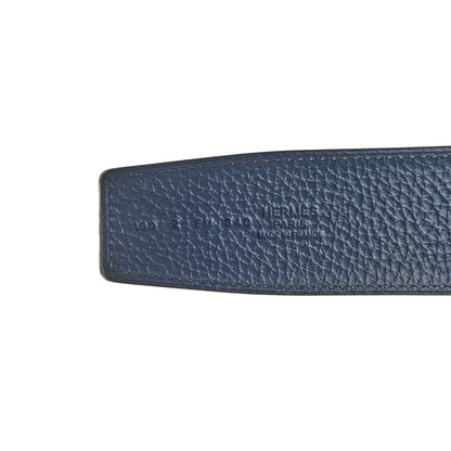 Hermes Box Togo 32mm H Belt 100 Black Bleu De Prusse 5 of 5