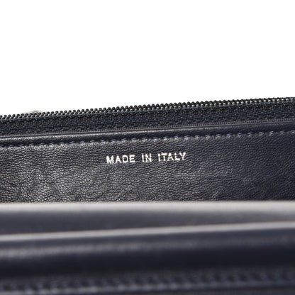 Chanel Lambskin Quilted Boy Wallet On Chain WOC Navy Blue 7 of 12