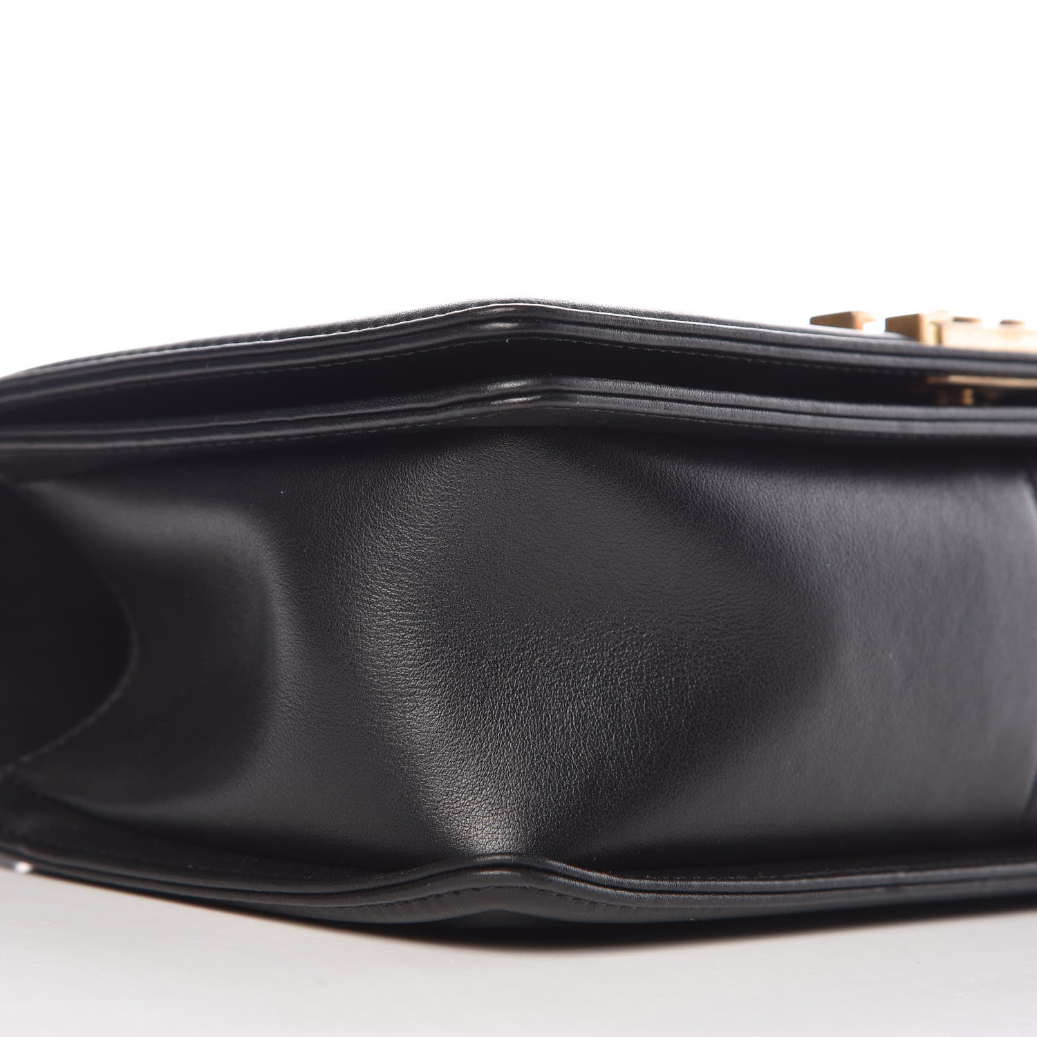 Chanel Calfskin Chevron Embroidered Medium Boy By The Sea Flap Black 6 of 10