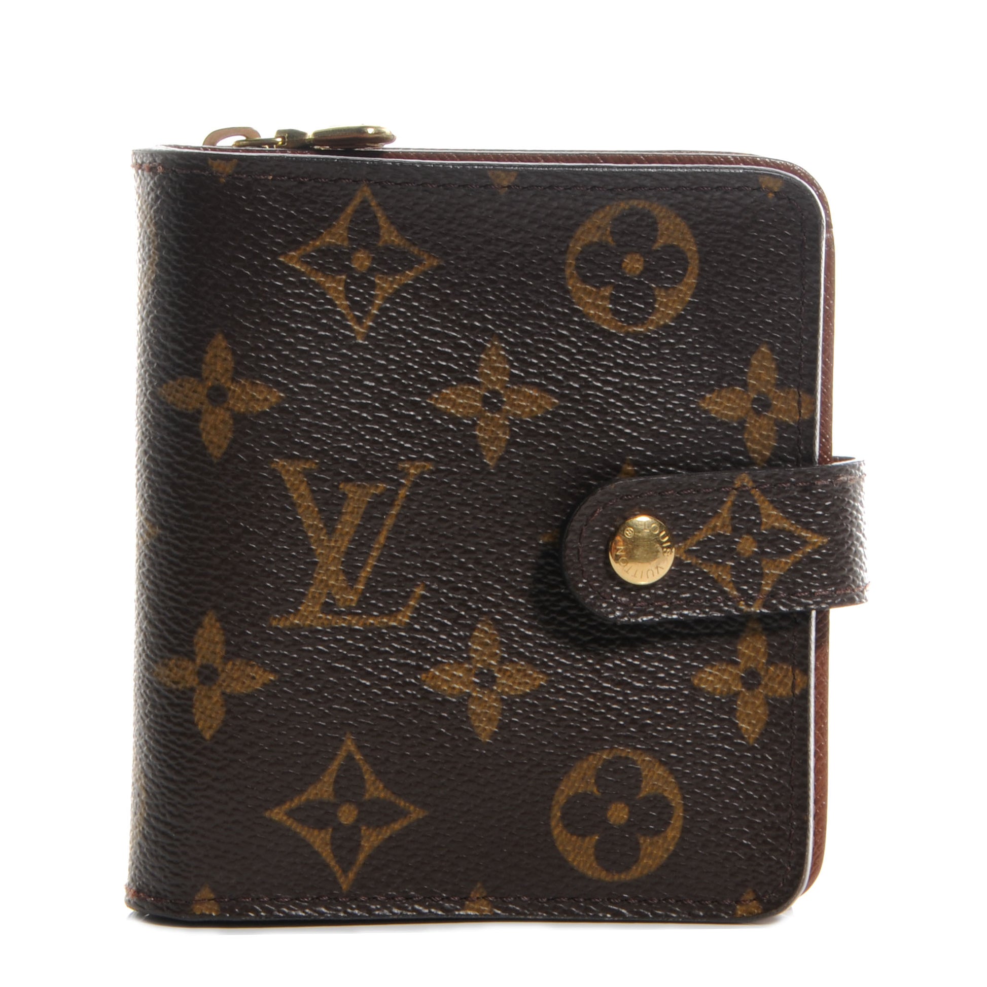 Louis Vuitton Monogram Compact Zippe Zipped Wallet 1 of 8