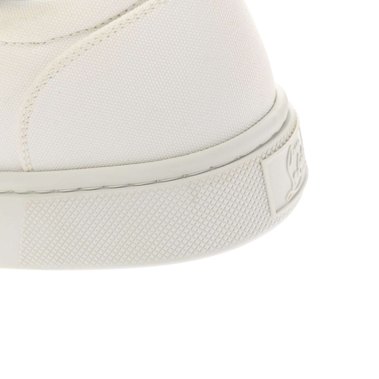 Christian Louboutin Canvas Simplerui Flat Sneakers 38.5 White 9 of 12
