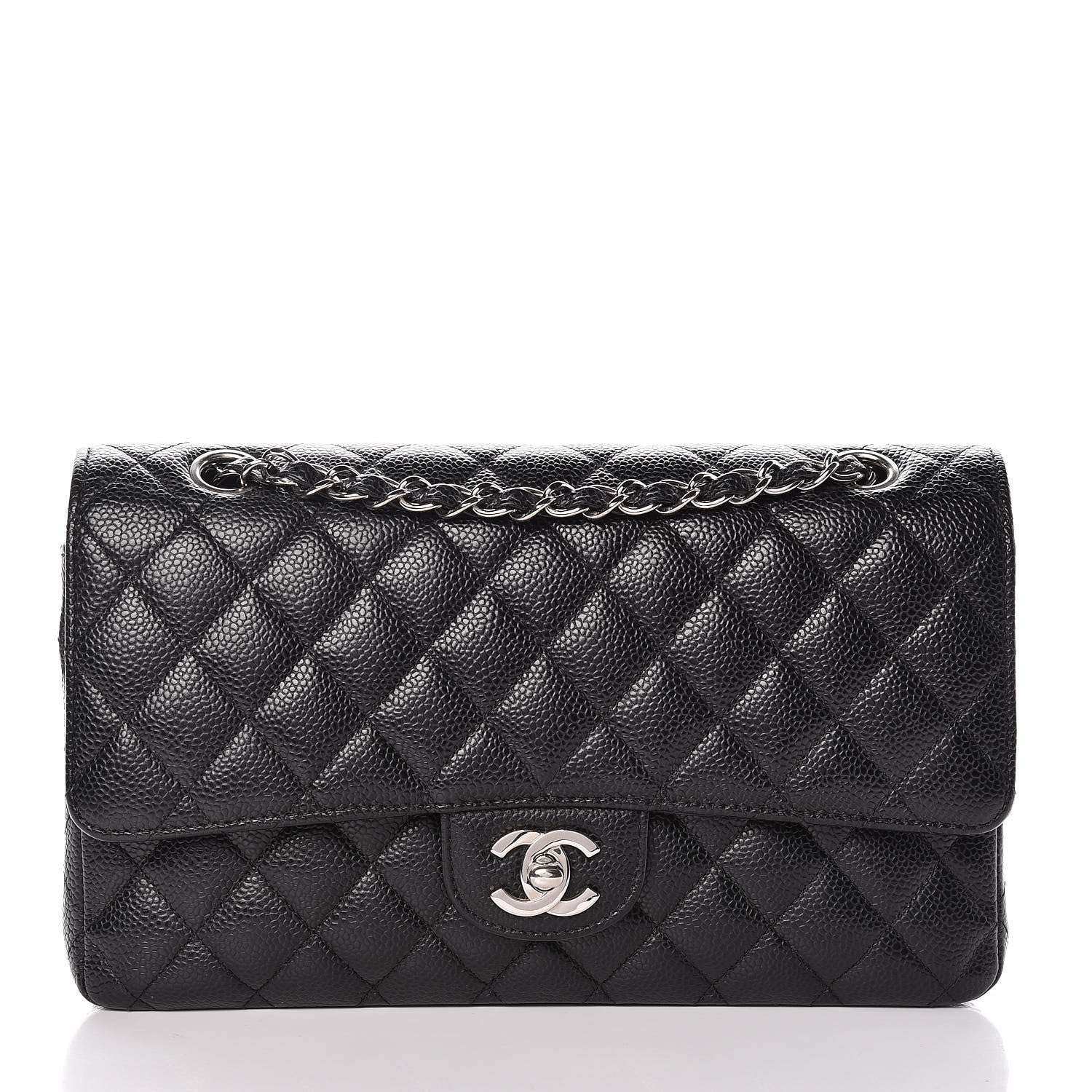 Chanel Caviar Quilted Medium Double Flap Black 1 of 14
