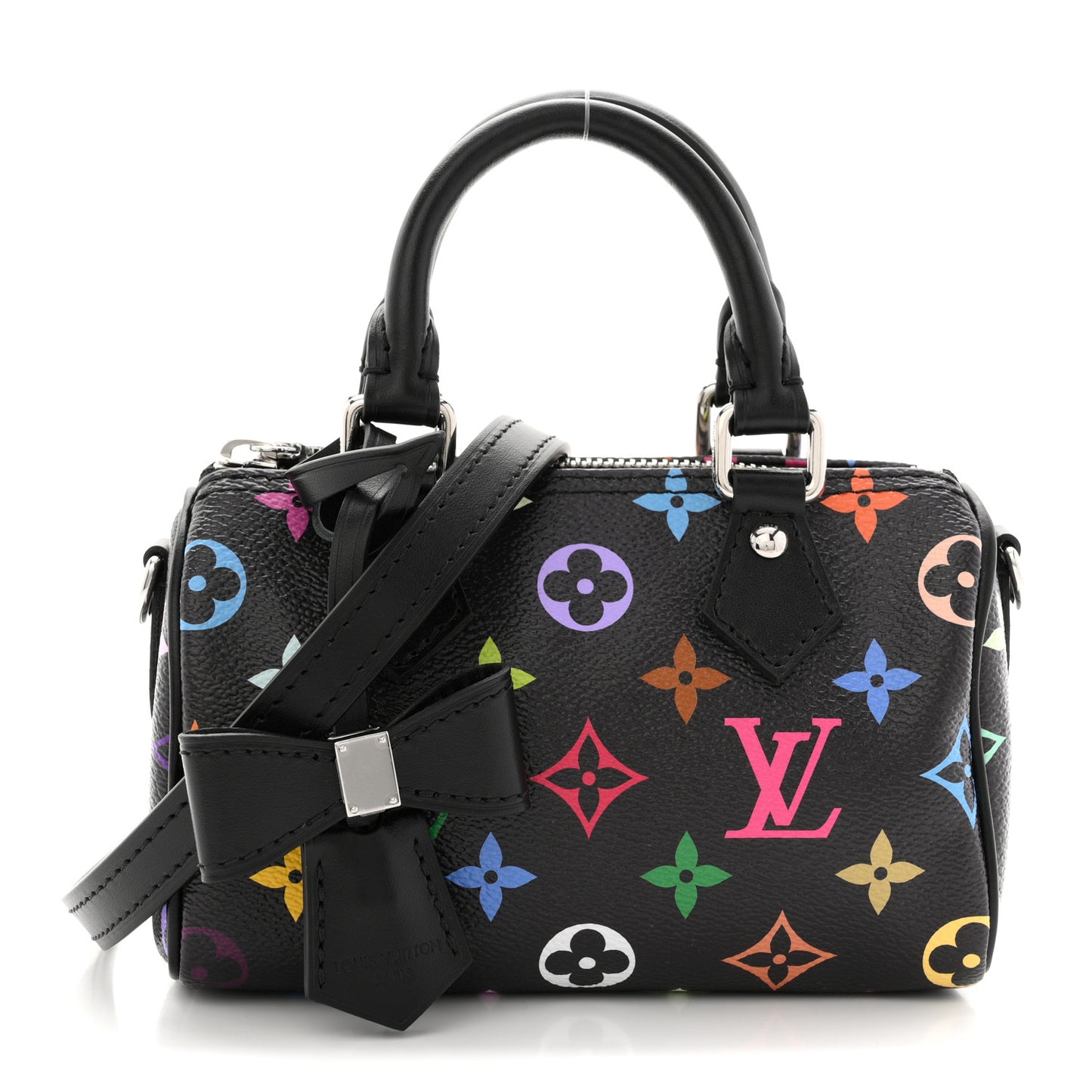 LV X TM Monogram Multicolor Nano Speedy Black