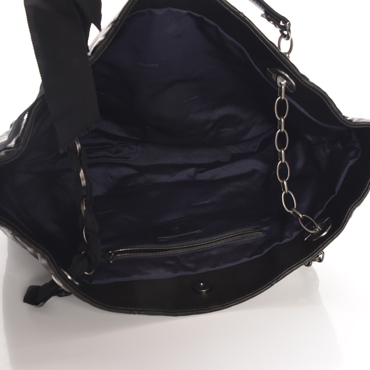 Lanvin Lambskin Quilted Large Amelia Tote Black 5 of 6