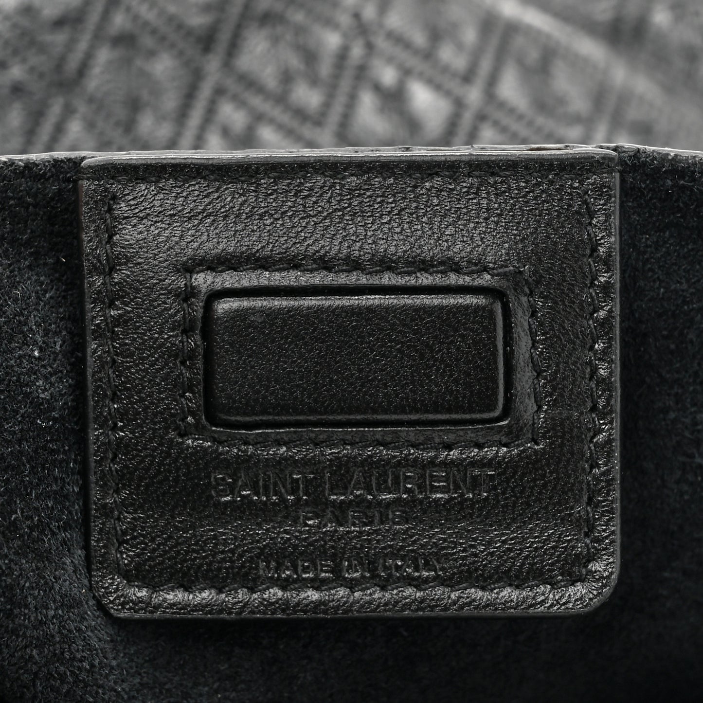 Calfskin Monogram Deli Paper Bag  Vintage Black