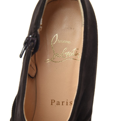 Christian Louboutin Suede Treopli 120 Booties 36 Moka 6 of 18