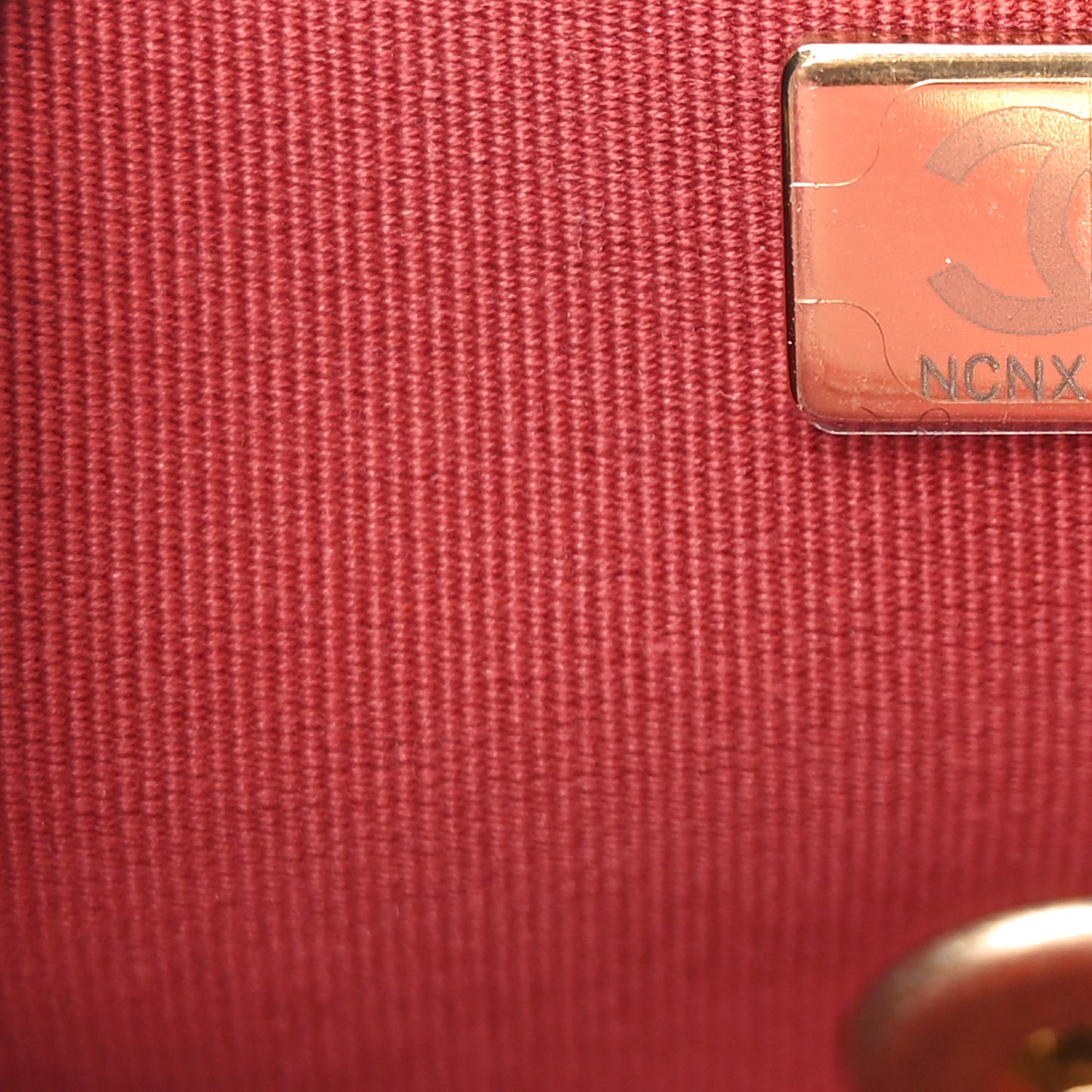 Lambskin Quilted Chunky Chain Handle Mini Flap Red