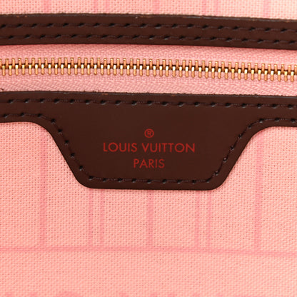 Louis Vuitton Damier Ebene Neo Neverfull MM Rose Ballerine 6 of 14