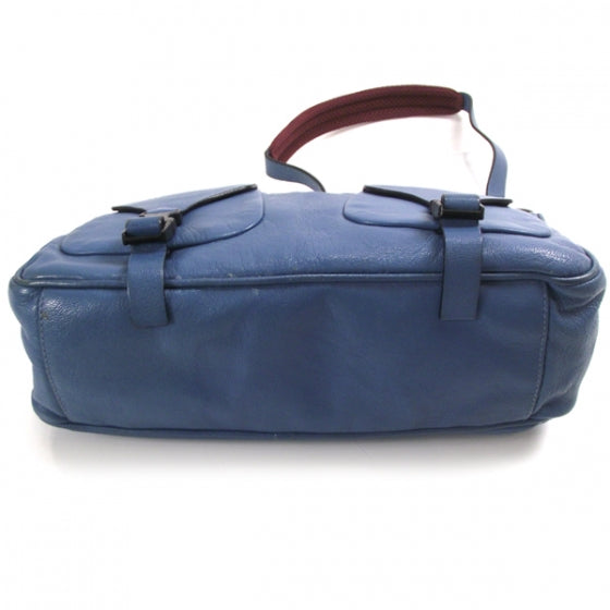 Leather Double Pocket Shoulder Bag