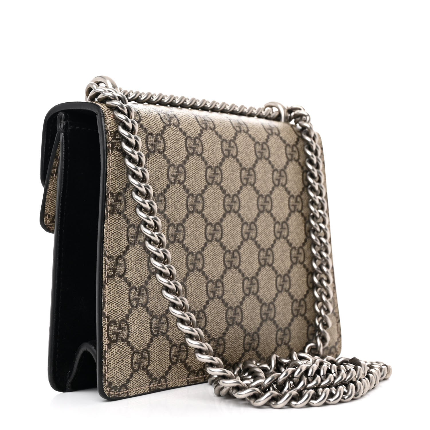Gucci GG Supreme Monogram Mini Dionysus Shoulder Bag Black 2 of 9