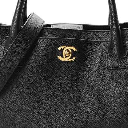 Chanel Calfskin Cerf Executive Shopper Tote Black 9 of 11