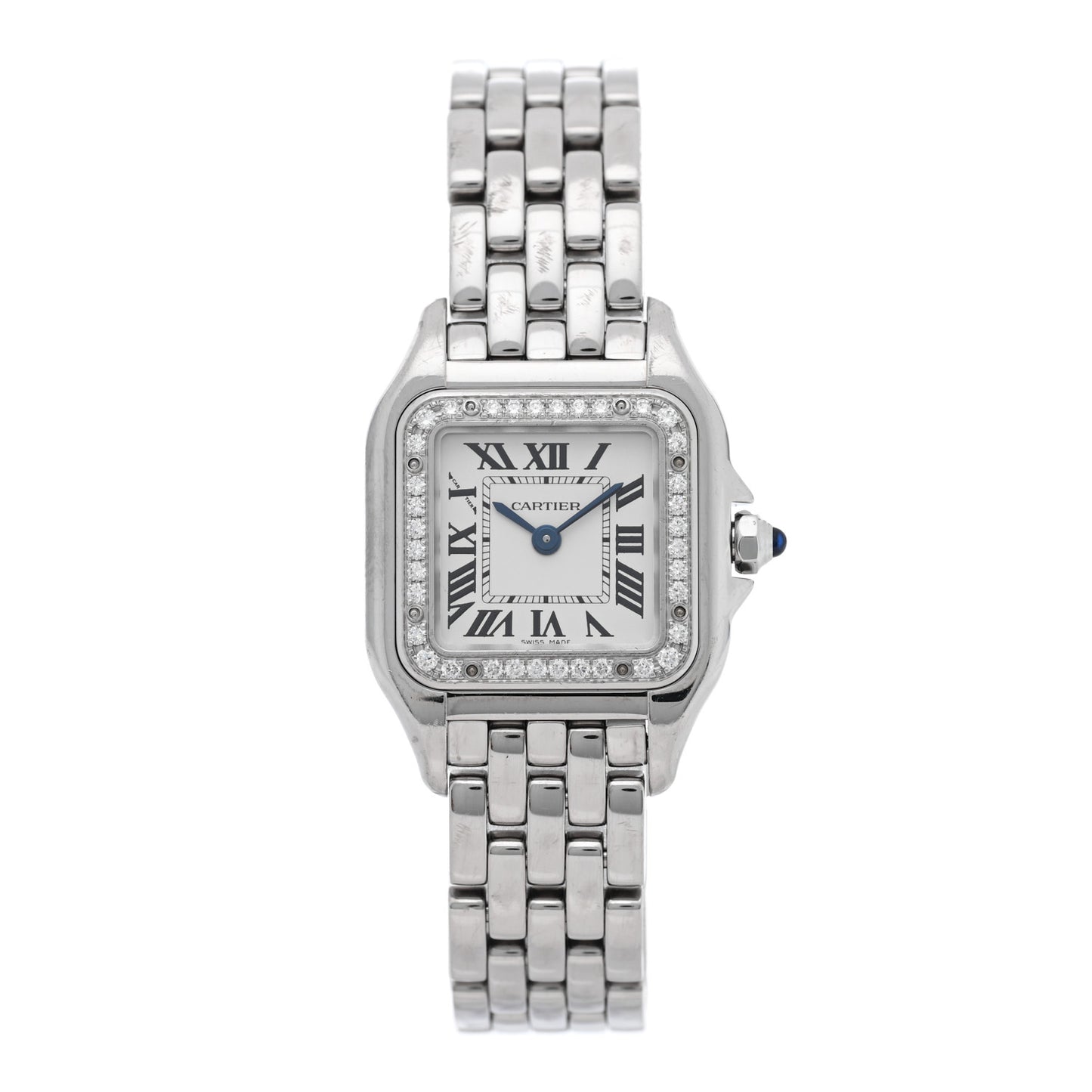 Stainless Steel Diamond 22mm Panthere Quartz Watch