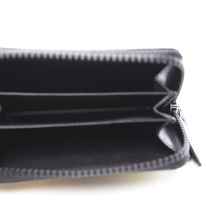 Gucci GG Supreme Monogram Blooms Zip Around Card Case Wallet Beige New Military Black 4 of 7