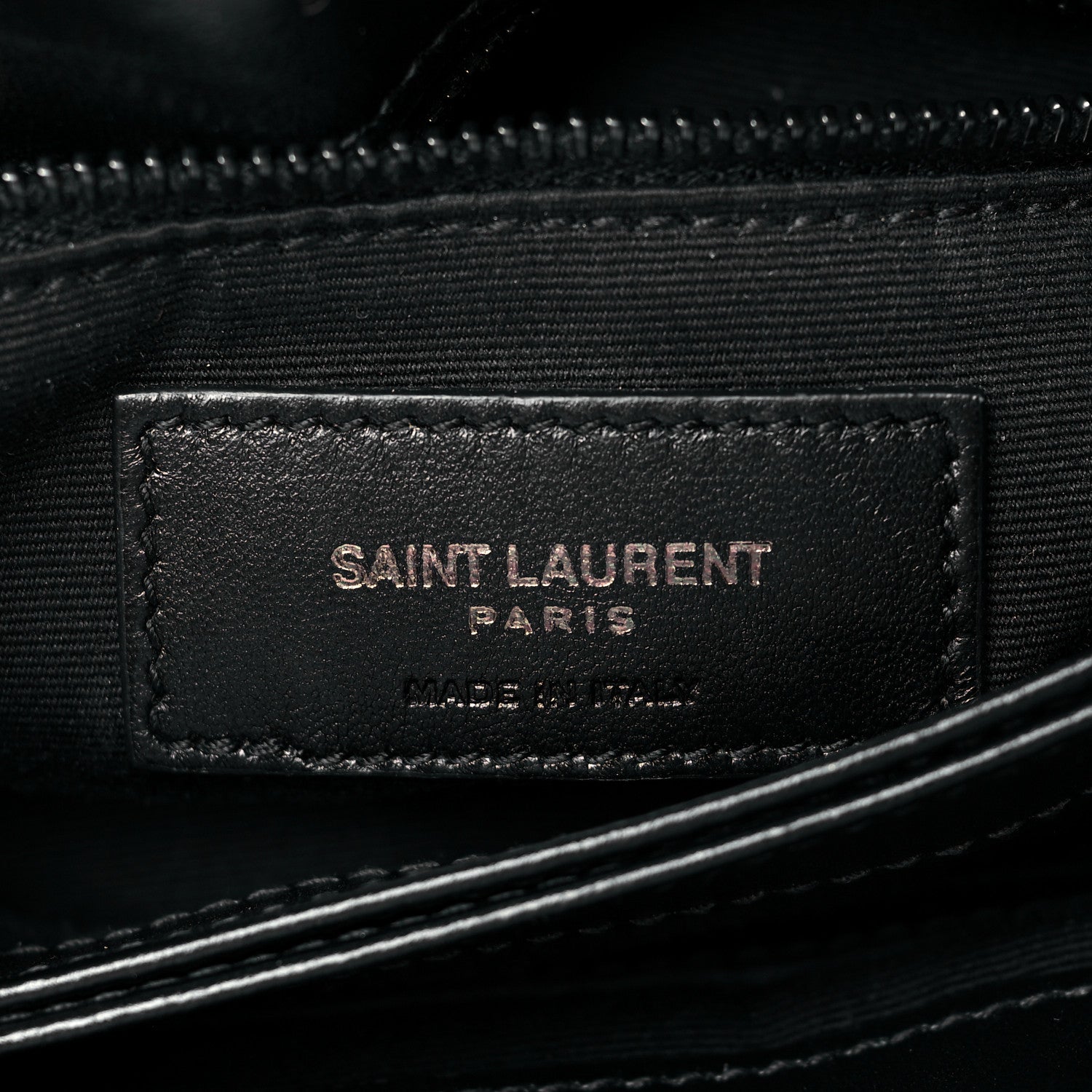 Saint Laurent Calfskin Y Quilted Monogram Toy Loulou Crossbody Bag Black 6 of 13