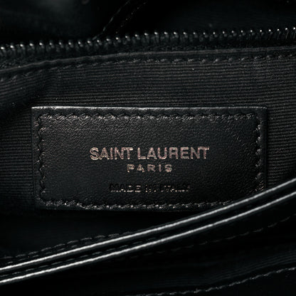 Saint Laurent Calfskin Y Quilted Monogram Toy Loulou Crossbody Bag Black 6 of 13