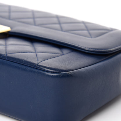 Chanel Lambskin Quilted Large Chic With Me Flap Navy 10 of 13